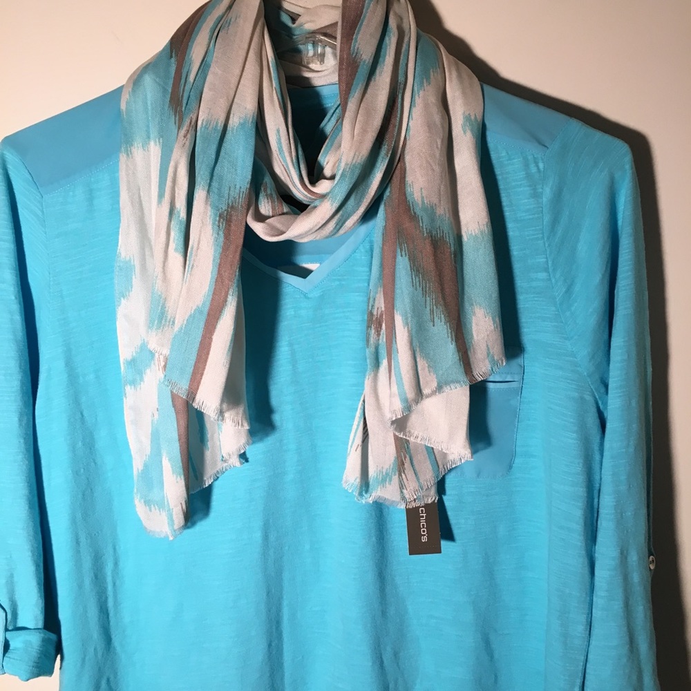 Chico’s Large Rectangular Scarf - Picture 6 of 6